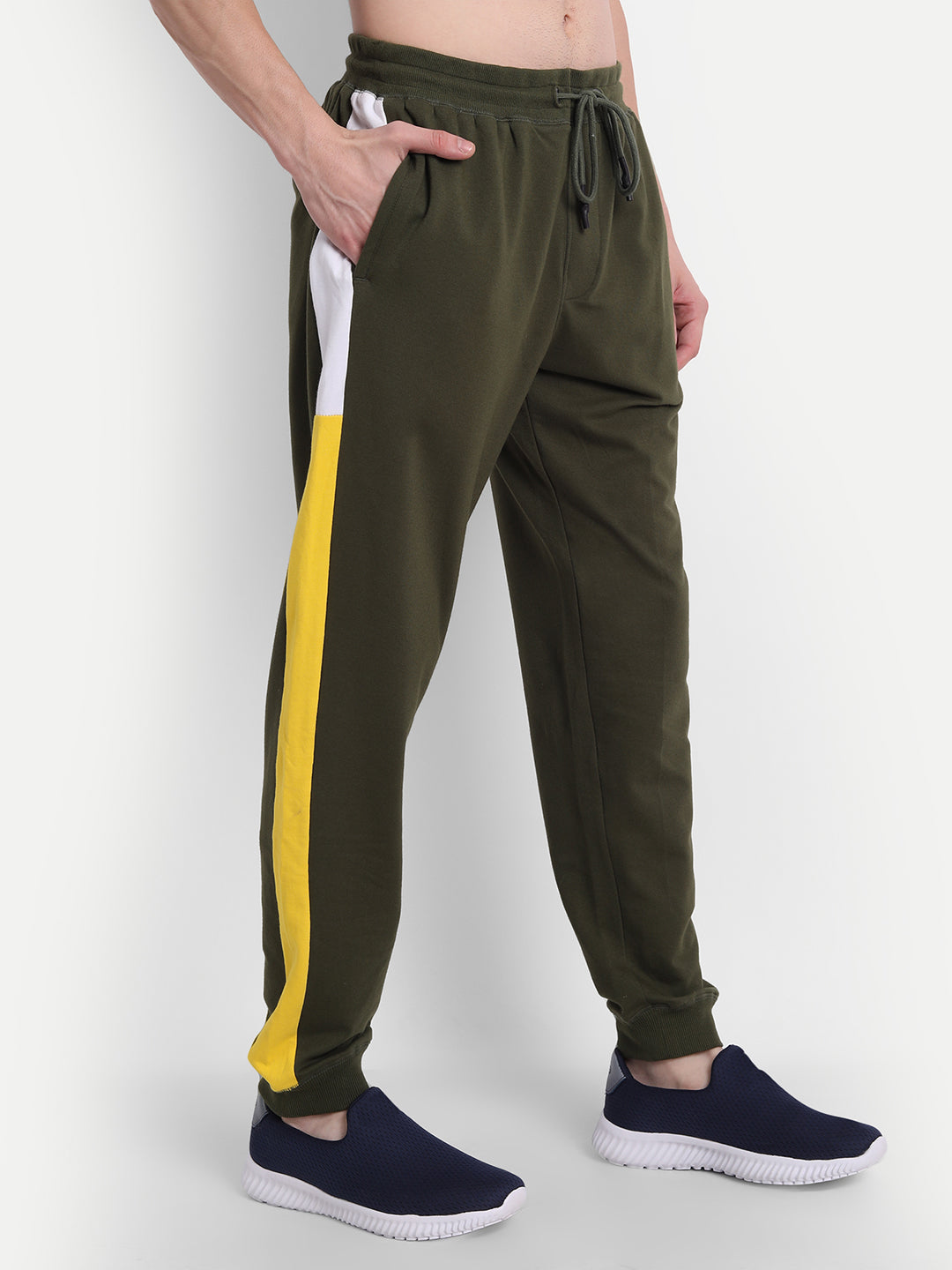 Stylish Color Block Men's Drawstring Trousers Men's Outdoor - Temu